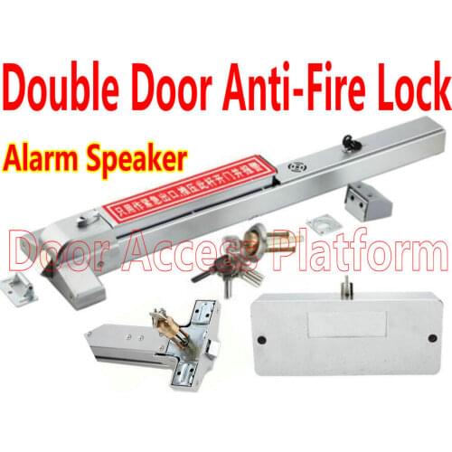 Double Door locker exit Metal push lock Office hotel, KTV Fire-Proof Safety Door door lock access controller lock security kit