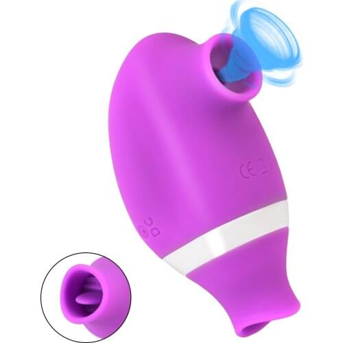 Dual Licking Sucking Vibrators Clitoris Sucker Nipple Licks Anal Toys Women Masturbator In Pocket Erotic Machine For Sex Shop