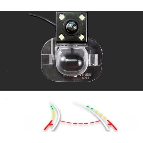 CCD Dynamic Trajectory Parking Line Car Rear View Camera For Hyundai Verna Solaris Sedan For KIA FORTE 2009-2011