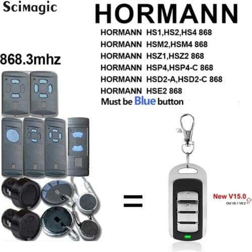 Hormann 868 Remote Control Clone For Hormann hsm4 hse2 hsm2 hse4 hs1 hs3 hs4 Gargae Remote Control HORMANN Garage Command V15.0