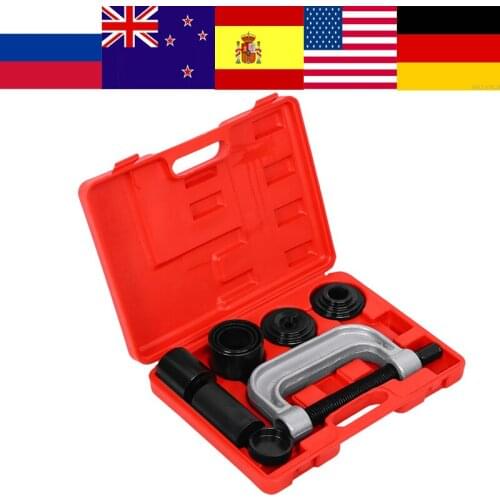 4-in-1 Ball Joint Service Tool Kit C Frame Press 2WD & 4WD Vehicles Truck Brake Anchor Pin Remover Installer SK1151