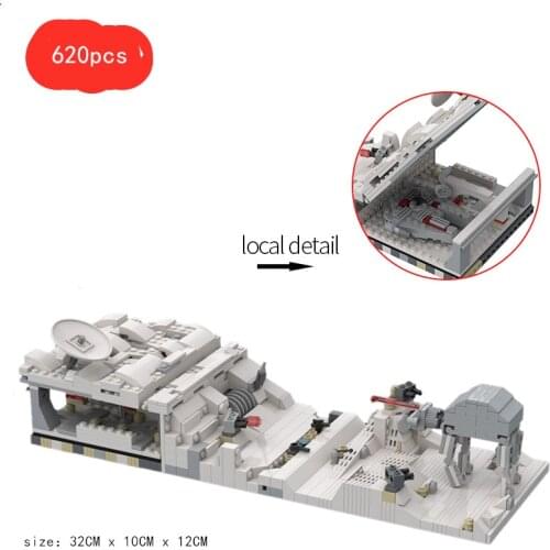 Mini Hoth Battle Scenario Building Blocks Star Action Series Model Creator Bricks Educational Diy Toys For Kids Gifts
