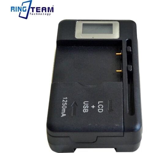 LCD Screen Multi-function Charger with USB Outlet Charge for Nokian Sumsung SONY Canon Pana Fits 3.2-5.5CM 3.7V Batteries