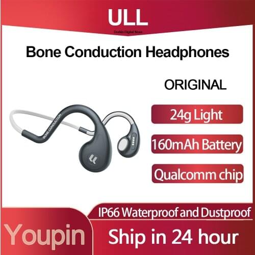 Xiaomi Youpin ULL Bone Conduction Headphones Wireless Bluetooth Sports Earphones IP66 Waterproof Headsets with Mic Hands-free
