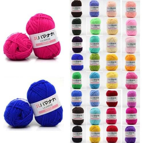 Thread 4PLY soft 25g Soft Cotton hand LOT Craft Baby Yarn Colorful Wool Knitted Knitting Craft Crochet Sweater Soft Yarn NEW