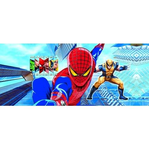 Marvel Spiderman Bath Towel Baby Children Beach Towel Super Hero Captain America Cartoon Blanket Throw 70x140cm
