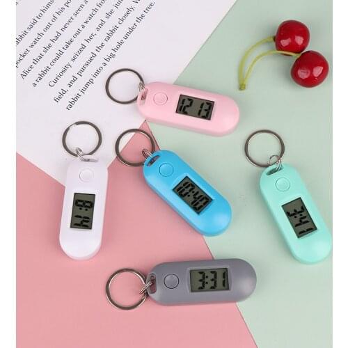 Portable Silent ABS Digital Electronic Clock Watch Green Backlight LCD Display