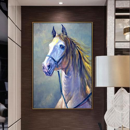 Nordic Poster Abstract Modern print Runing Horse Animal Modern Posters Wall Art for livingroom bedrooms Cuadros Unframed Decor