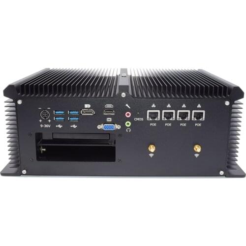 Industrial Desktop Computer Intel Core i7 7920HQ Mini PC support 9-36v desktop HD VGA DP win10pro Linux