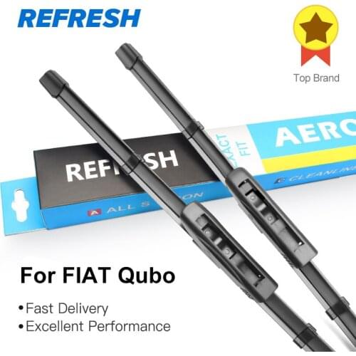 REFRESH Wiper Blades for FIAT Qubo Europe Model Fit Bayonet Arms 2008 2009 2010 2011 2012 2013
