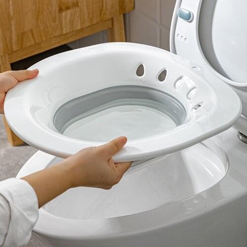 Folding Woman Bidet Portable-Female Private Parts Pregnant Women Wash The Butt Basin Wash Potty For Maternal Child Adult Toilet
