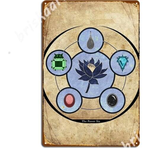 The Power Six Metal Signs Bar Cave Plaques Cinema Garage Decoration Tin sign Posters