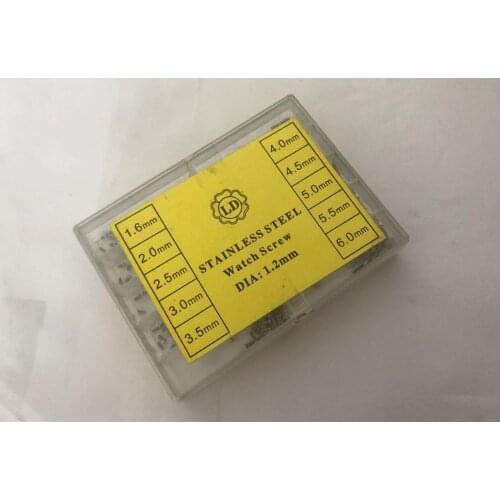 Generic M1.2 Case Back Philips Cross Head Screw Assortment 1000pcs 1.6 to 6.0mm