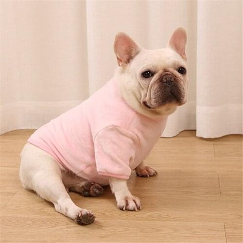 High stretch Dog T-shirt Spring Autumn Winter Dog Clothes Bottoming shirt Pet Dog Pajamas Outfit Pug French Bulldog Clothing