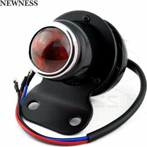 Retro Motorcycle Taillights Number Plate Rear Lamp Brake Stop Light For Harley Bobber Chopper Custom Cafe Racer