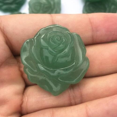 1pc Cute Crystal Rose Flower Carving Ornaments Gems Crafts Holiday DIY Gifts Home Decoration Accessories Jewelry Statue