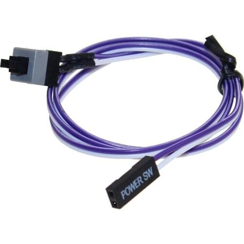 10pcs New 50cm Host Motherboard Pc Power Button SW Switch On/OFF Cable Reset Adapter Cord For BTC Miner Machine