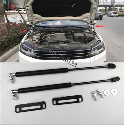 2Pcs Car Gas Shock Hood Strut Damper Lift Front Engine Hood Support Rod Lift For Volkswagen VW Jetta mk6 2012-2017