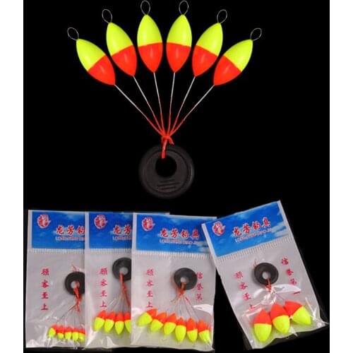 20 Packs Seven-star Float Mixed Color Carp Fishing Float Accesories Pesca Resistance Oval Space Bean Fishing Buoys F09
