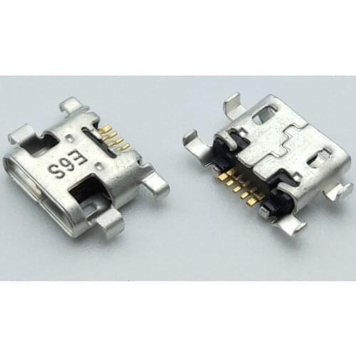 100pcs Micro USB 5pin mini Connector Mobile Charging port For HONOR 6 8 lite Huawei P7 P8 Lite 2017 Maimang 6 Charge Dock Socket