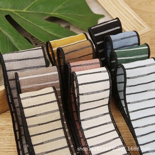 5yards/lot Horizontal Stripes Ribbon for Diy Hairwear Bows Gifts Flowers Packaging Ribbons Bag Clothing Accessories