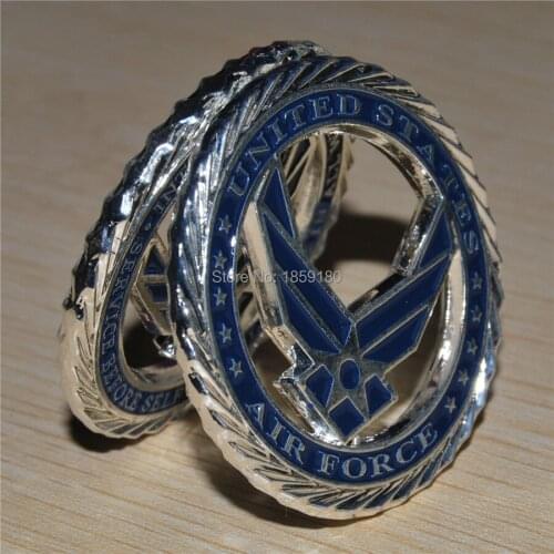 Free Shipping 5pcs/lot,USAF AIR FORCE CORE VALUES 1.75" CHALLENGE COIN
