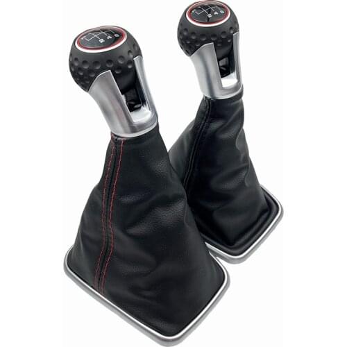 12mm 5/6 Speed Car Gear Shift Knob Lever Pen Gaitor Boot Cover Case For Volkswagen VW 1999-2004 Golf 4 IV MK4 GTI R32 Bora Jetta