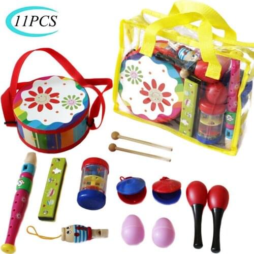 Kids Percussion Musical Instruments Educational Toys Beginner Musical Instrument Set Teaching Aids Percussion Instruments Toys
