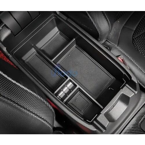For Ford Focus 2019 2020 Mk4 Central Armrest Glove Storage Box Arm Rest Holder Tray Console Case Car Organizer Accessories