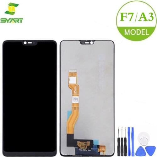 For OPPO F7 / A3 PADM00 LCD Display Touch Screen Digitizer Assembly With Tool Replacement Parts For F7 CPH1819 6.23" LCDs Screen