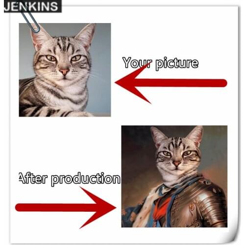 Deer Cat Dog Portrait Animal Head Human Body Vintage Canvas Painting Nordic Poster Posters Print Wall Art Picture for Bedroom