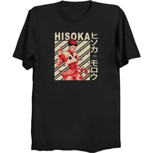 Anime Hunter X Hunter Graphic Tees Men Kawaii Tops T-shirt Anime Killua Zoldyck T Shirt Harajuku Unisex Tshirt Men Clothing