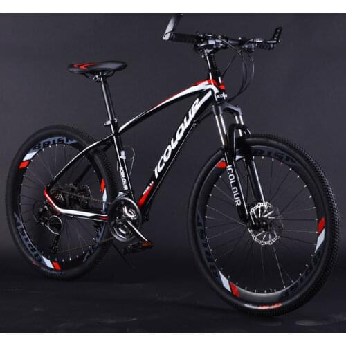 Mountain bike aluminum alloy 26 inch variable speed shock absorption double disc brakes for men and women bicycle