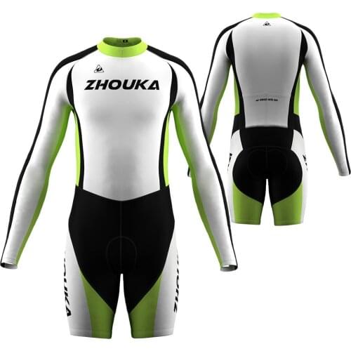 Hot Sale Long Sleeve Bicycle Set Cycling Bibs Padded Tri Suit For Mens