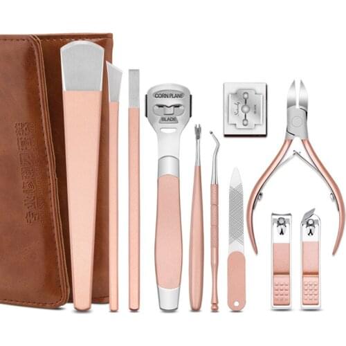 11PCS Pedicure Tools Professional Foot Care Kit Ingrown Toenail Removal Correction Clippers Toe Nail File Lifter Nail Treatment