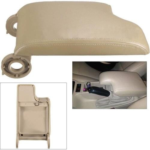 Beige Leather Armrest Center Console Lid Cover 3 Series 1999-2005