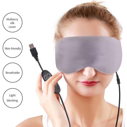 USB Silk Eye Mask Heated Gel Eyes Mask Ice Pack Hot Cold Therapy Steam Eye Mask Cooling Relief Eye Fatigue dark circle cold pack