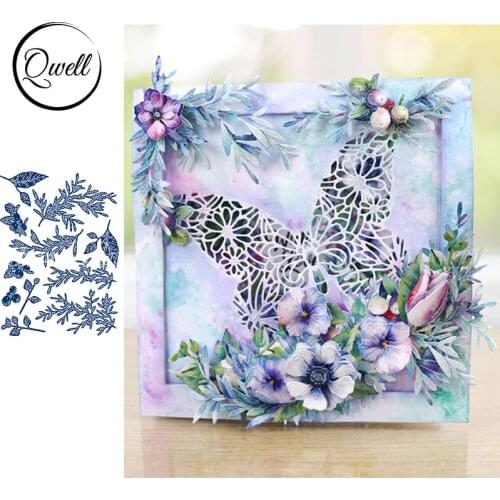 QWELL Flower Leaf Metal Cutting Dies for Scrapbooking and Card Making Paper Embossing Craft New 2019 die cuts