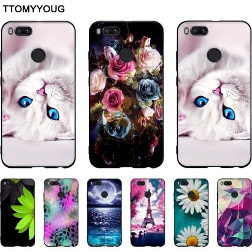 Soft TPU Phone Case For Xiaomi Mi 5X A1 Print Back Silicone Cover For Xiaomi Mi A1 5X Protector Painted Cartoon Case Shells Bags