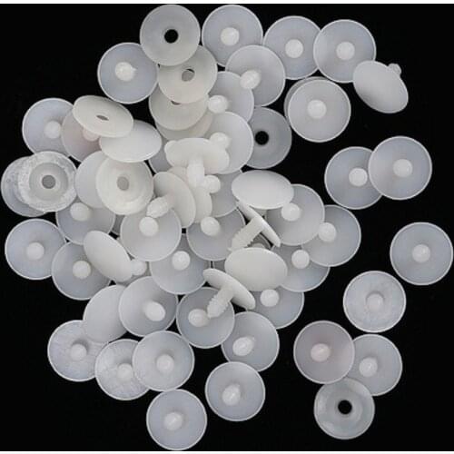 15/20/25/30/35/45mm 50Sets White Toy Doll Making Craft Joints dolls Accessories For Toys Teddy Bear plastic doll joints Making
