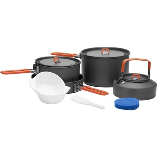 Fire Maple Feast 4 Camping Pot Picnic Cooking Cookware Set Hard Aluminum Cooking Set