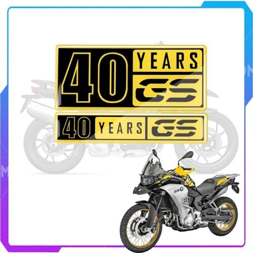 Motorcycle Tank Pad Sticker Case for BMW 40 Years GS Decals F700GS F800GS F850GS R1200GS R1250GS etc decoration Accessories