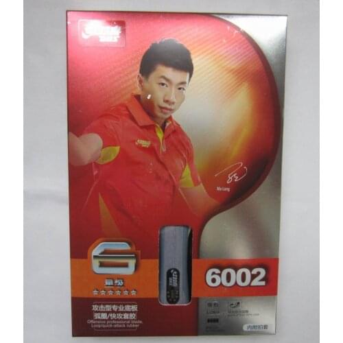 Original DHS 6002 table tennis rackets with 6 stars racquet DHS finished rackets finished racket ping pong paddles racquet