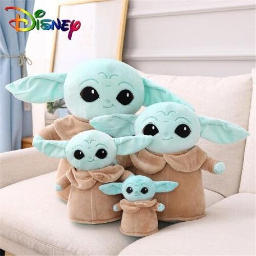 Disney Star Wars Plush Master Yoda The Aliens Mandalorian Cartoon Baby Dolls Toy New Year Christmas Gifts Decorations Key Chain