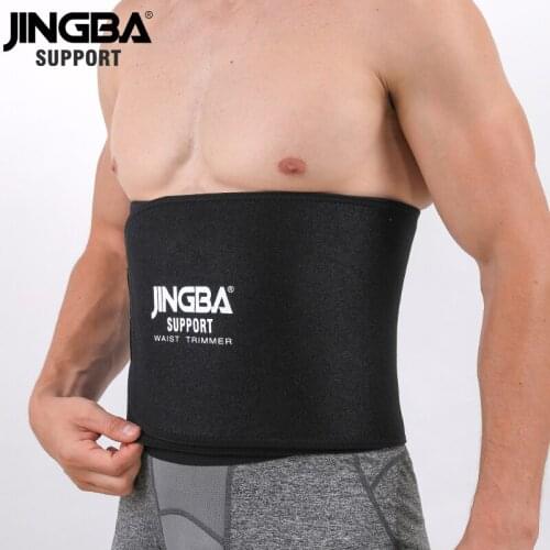 JINGBA SUPPORT Neoprene Modeling Body Corset Men Women FitnessWaist Belt Support Sweat Belt Waist Trainer Trimmer Musculation