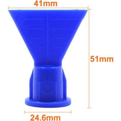 SHGO HOT-Wave Shape Silicon Cone For Cartridge Caulking Spare Part Nozzle Spray Tip For Sealant Dispenser Syringe Accessory 10