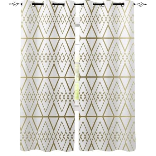 Modern Geometry Blackout Curtains for Children Kids Home Decor Bedroom Living Room High Shading Window Curtains