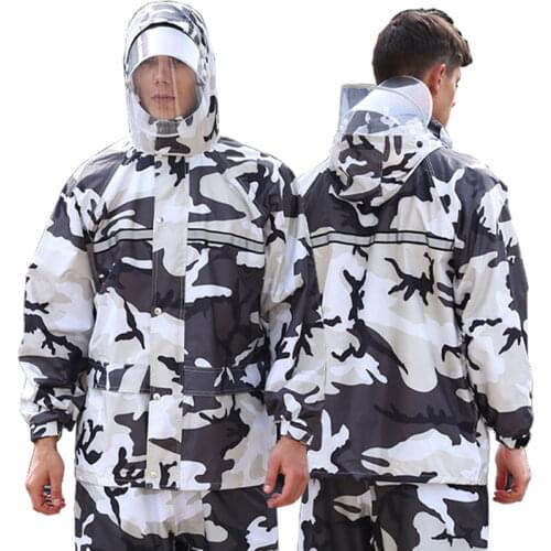 Outdoor Thick Men Adult Rain Pants Waterproof Travel Lightweight Raincoat Fashion Poncho Impermeable Motorcycle Raincoat MM60YY