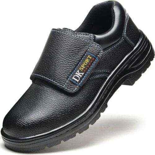 Welder Protective Shoes Men Shoes Anti-smashing Work Boots Slip-on Work Safety Boots Male Shoes Adult Work Shoes Plus Size 57