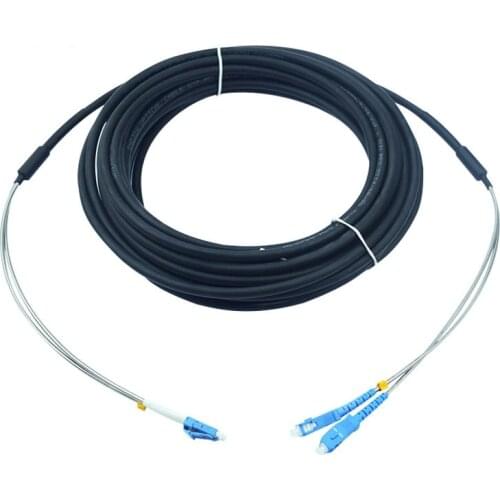 10pcs SC-LC Single mode dual core 2-core Outdoor armored tower base station Fiber optic patch cord optical fiber jumper Cable